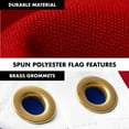 thumbnail image 4 of G128 Combo Pack: 5 Ft Tangle Free Spinning Flagpole (White) & North Carolina Flag 2x3 Ft Embroidered 220GSM Spun Polyester, Brass Grommets (Flag Included) Aluminum Flag Pole, 4 of 9