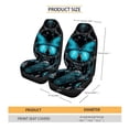 thumbnail image 2 of FOR U DESIGNS Butterfly Dreamcatcher Blue Print 2 Pieces Car Front Seat Cover Elastic Bucket Seat Cover Scratch-Resistant Universal Auto Front Seats Protector Fits for Vehicle SUV Sedan, 2 of 7