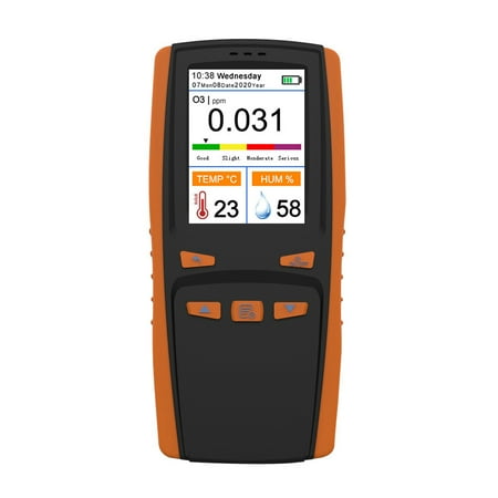 

Htovila Portable Analyzer Multifunctional O3 Meter Air Detector Intelligent Sensor Meter Air Quality Pollution Monitor