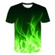 thumbnail image 1 of 2021 Flame Boy's kids T-shirt moda de verano de manga corta para niñas 3D cuello redondo tops Color elemento camisa de moda para niños T-shirt12T Gao Jinjia LED, 1 of 2