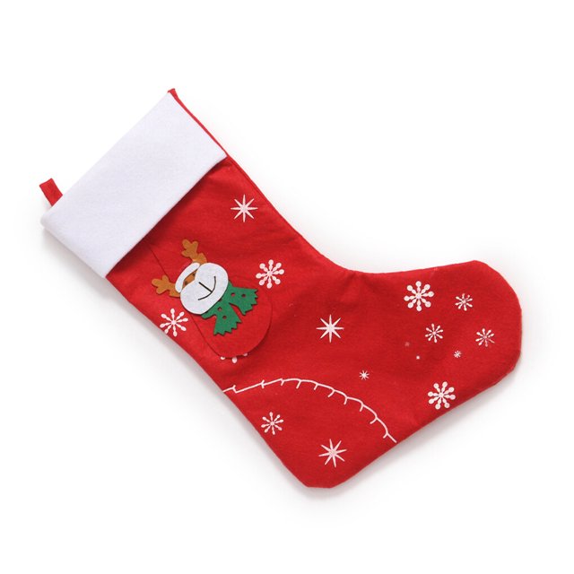 sweethay Calcetín de Navidad Fiesta de Papá Noel Colgando Calcetines de Navidad Adorno de chimenea Colgante Tela no tejida Atmósfera Bolsa de Type3 NO3