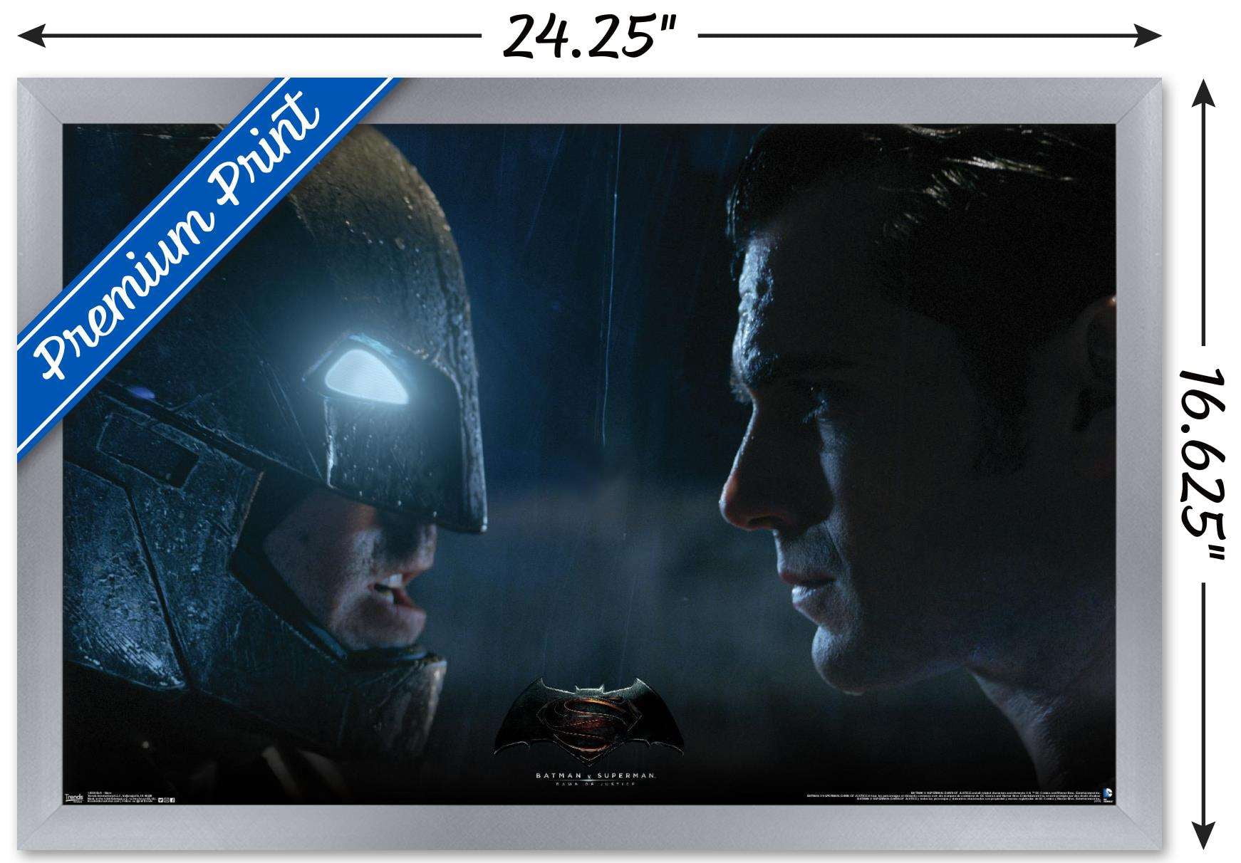 DC Comics Movie - Batman v Superman - Stare Wall Poster, 14.725" x 22.375", Framed