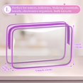 thumbnail image 2 of Bolsa de maquillaje TISRATOK, violeta transparente, 12 unidades, para viajes de mujer, 2 of 7