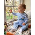 thumbnail image 4 of Spewahor Infant Baby Boy Easter Spring Romper 0 3 6 12 18 Months Letter Truck Embroidery Plaid Long Sleeve Round Neck Full Length Jumpsuit, 4 of 9