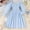 czb# Light Blue509, variant on CUZIBR Girls Spring Summer Dresses Solid Color Long Sleeve Ruffled Boat Neck Dress High Waist Elegant Party Gown Youth Breathable Comfy Dailywear Princess Long Dress,Light Blue,3-4 Years