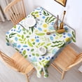 thumbnail image 6 of Floral 42" Square Waterproof Tablecloth, Floral Print Polyester Table Cover, 6 of 6