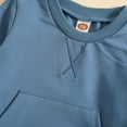 thumbnail image 3 of Vedolay Boys Sets Boy's Casual 2 Piece Outfits Long Sleeve Top Top Drawstring Waist Long Set,Blue 2-3 Years, 3 of 5