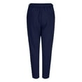 thumbnail image 5 of JFGHDG Linen Sets for Women Resort Beach Vacation Outfits Linen Pant Set 2026 Resort Wear Linen Lounge Sets for Women Linen Loungewear with Pocket Casual Lounge Sets Short Sleeve Shirts Blue 2XL, 5 of 8