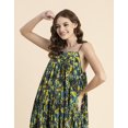 thumbnail image 5 of Moomaya Shoulder Straps Square Neck Printed Rayon Dress - Women's Boho Dress, 5 of 9