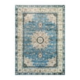 thumbnail image 4 of Wonnitar Vintage Boho 5'x7' Area Rug for Living Room, Washable Rug for Bedroom Oriental Floral Medallion Accent Rug for Dinning Room Office Non Ship Low Pile Stain Resistant, Light Blue, 4 of 9