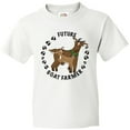 thumbnail image 3 of Inktastic Future Goat Farmer with Cute Goats and Hoof Prints Youth T-Shirt, 3 of 5