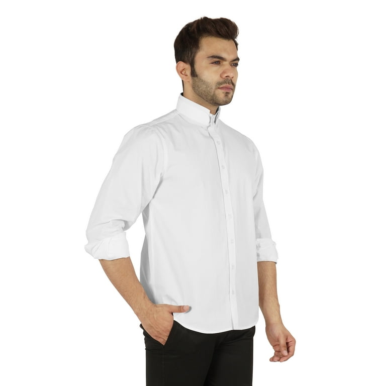 mens white dress shirts walmart