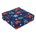 thumbnail image 2 of Seat for Dining Table, Chair Increasing Cushion with Straps for Kids Car Dinosaur Blue, 2 of 7