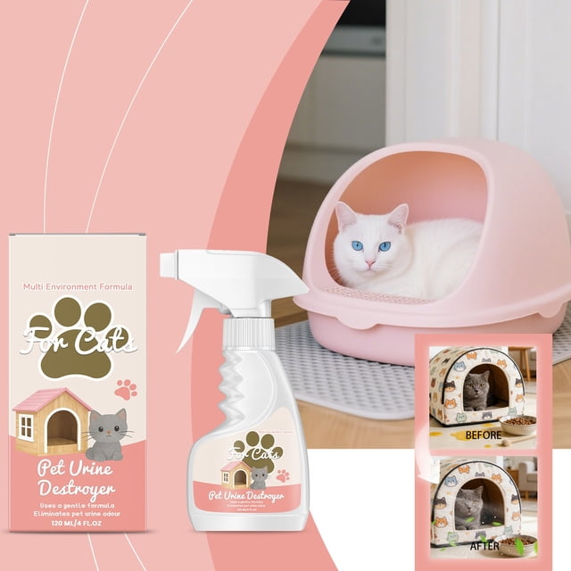 CaiYueKe Pet Urine Odor Remover Eliminator for Carpet Floor Furniture Surfaces Cleaner Deodorizer Spray Neutralizes Stubborn Pet Accidents Smells Stain Clean