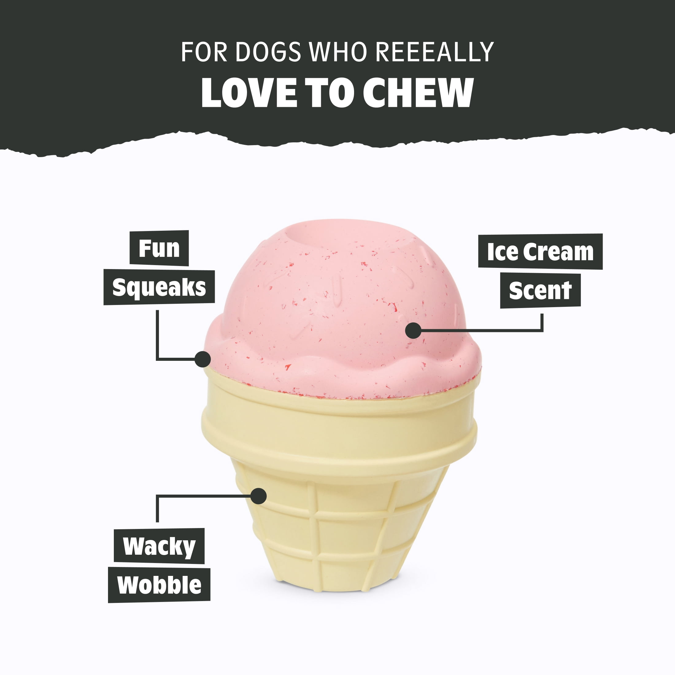I-Squeak Cone Interactive Dog Toy for Durable Fun