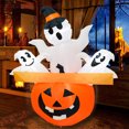 thumbnail image 3 of Decoraciones de Halloween, adornos de Halloween, regalos de Halloween, película de aire de calabaza fantasma de Halloween de 59 pulgadas de alto, decoración de calabaza fantasma, modelos inflables de, 3 of 3