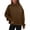 Coffee, variant on Women's Mock Neck Sweatshirt Oversized Long Sleeve Top Loose Fit Casual Fall Winter Tunic