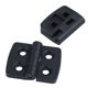 thumbnail image 2 of 30Pcs Reforzado Negro Plastico Puerta Bisagras de 40mm x 30mm, 2 of 5