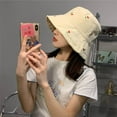 thumbnail image 6 of YooGuoGuo Cute Cherry Embroidered Bucket Hat Reversible Double-Side-Wear Hat Summer Packable Beach Sun Fisherman Hat, 6 of 7
