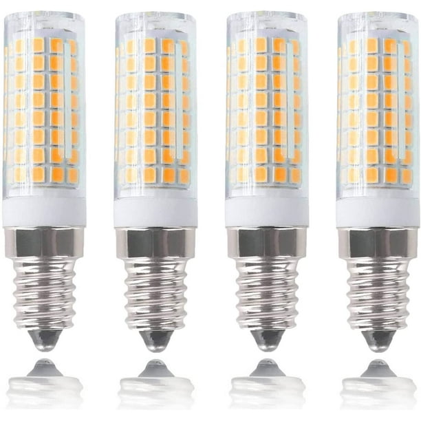 LED Bulb 120V Light Equivalent 75W Incandescent Bulb, Dimmable E14 Base for Cooker Hood Bulbs Turkish lamp Bulb, E14 Socket Light Bulb Warm White 3000K (4 Pack) -