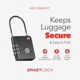 thumbnail image 3 of Candado de equipaje KeySmart SmartLock Tracking TSA Apple Find My, 3 of 6
