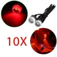 thumbnail image 3 of SCITOO fit for Off-Road Car ATV Camper Trunk DRL License Plate Stop Turn Signal Tail Fog Light Eagle Eye LED Light Bulbs 10x Red EE-Epistar-5730-3SMD Eagle Grille Signal Fog Led Light, 3 of 4