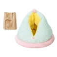 thumbnail image 1 of Cama para gatos autocalentable, cueva cálida y cómoda, con base suave y antideslizante, casita tipo escondite. azul M, 1 of 9