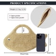 thumbnail image 2 of Straw Clutch Purses for Women, Summer Cute and Unique fish Straw Purses and Handbags Woven Raffia Beach Bag, 2 of 4