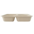 thumbnail image 6 of Pulp Tek 43 oz Rectangle Natural Bagasse To Go Tray - 5-Compartment - 11" x 8 1/2" x 1 1/2" - 100 count box, 6 of 11