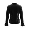 thumbnail image 3 of Klisyaur Womens Button Down Jackets Velvet Collared Long Sleeve Slim Cardigans Casual Trendy Comfy Fall Winter Tops, 3 of 7