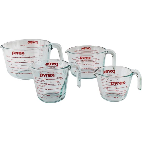 Pyrex 4Piece MeasuringCup Set