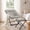 Lightgrey, variant on SAETSFEG Folding Saucer Chair with Ottoman, Comfy Lounge Chair for Adults, Faux Fur Moon Accent Chair for Bedroom Living Room Dorm, Lightgrey