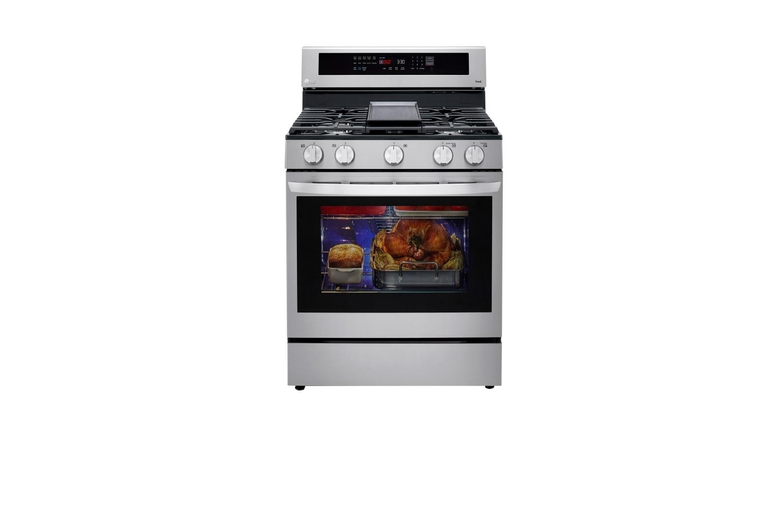 LG 30” 5.8 cu ft Slide-In Gas Range in Stainless Steel
