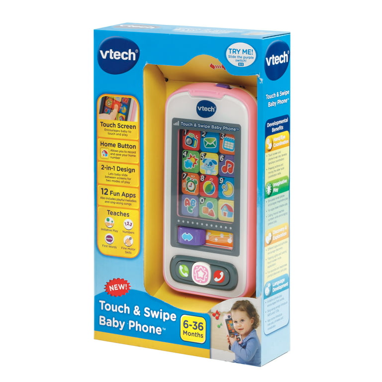 VTech Touch and Swipe Baby Phone - Pink