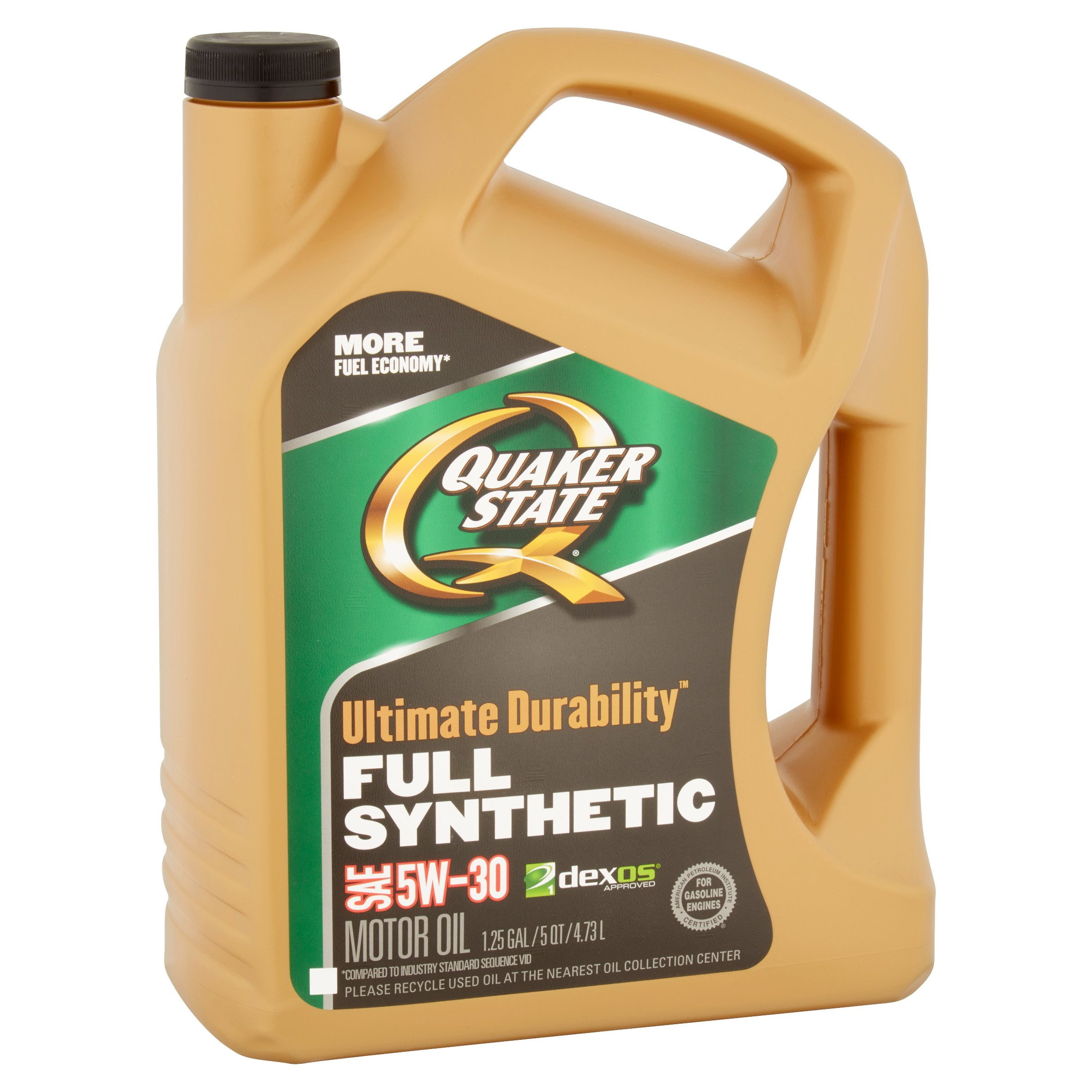 Quaker State Ultimate Durability Full Synthetic Motor Oil 5W-30, 1.25 gal