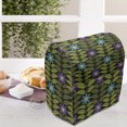 thumbnail image 4 of Flowers Lounger Chair Bag, Botanical Theme Blue and Purple Blossoms Motif Symmetrical Leaves, High Capacity Storage with Handle Container, Lounger Size, Charcoal Grey and Multicolor, by Ambesonne, 4 of 5
