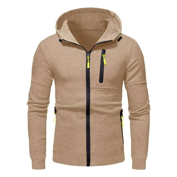 Hoodies for Men,Zip Front Sweatshirt Coat Autumn Y2k Jacket Tactical  Cardigan Hood Big & Tall Sweaters Top for Men