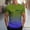 Army Green, variant on Wavsuf Graphic T Shirts Men Tees Short Sleeve Fashionable Button T Shirt Light Blue Size 3XL