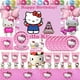 thumbnail image 2 of Plato de decoración para fiesta de cumpleaños de Hello Kitty rosa, vajilla desechable, fondo, globo, baby shower, juguete para niñas, regalo, suministros para fiesta, 2 of 5