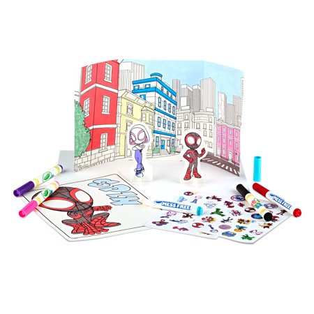 Crayola Color Wonder Spidey and His Amazing Friends, Mess Free Spidey Coloring Set, Spiderman Gifts for Kids & Toddlers