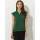 thumbnail image 4 of Blusa Básica Sin Mangas Con Cuello En V Para Oficina De Trabajo Para Mujer Verde S, 4 of 5