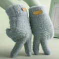 thumbnail image 4 of Touchscreen Gloves Solid Color Thick Non-slip Unisex Winter Gloves Warm Gloves, 4 of 10