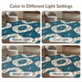 thumbnail image 7 of ODIKA 5'x7' Washable Area Rug Novelty Lake Vintage Tackle Lure Motifs Nautical Hooked Fishing Refined for Dining Room, Under Table, Home Office, Non-Slip Chair-Friendly, 7 of 7