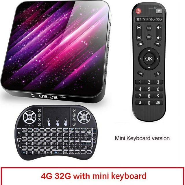 Tp03 Tv Box H616 Android 10 4+32g D Video 2.4g 5ghz Wifi Bluetooth Smart Tv Box 4+32G_UK plug+I8 Keyboard