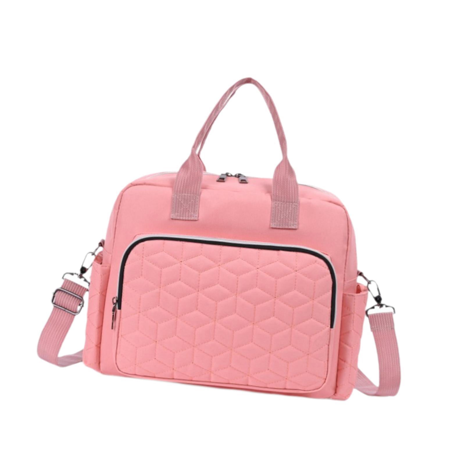 LeeQinersw Diaper Bag Diaper Bag Multifunctional Baby Essentials Waterproof Handbag for Mom pink