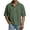 Army Green, variant on Mens Athletic Shirts Short Sleeve Tee Shirt Casual Button-Down Collar Summer Top Wine 2XL