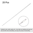 thumbnail image 3 of Uxcell 25Pcs Beading Needles Fine Thin Long Straight Sewing Embroidery Threads Stainless Steel 2.83 inch, 3 of 5