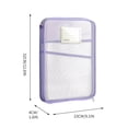 thumbnail image 3 of Transparent A4 Book Storage Bag,Mesh Homework Organizer Bag,Clear File Storage Bag,Exam Paper Storage,Handheld Document Bag,Efficient Organization for A4 Documents,Easy Access, 3 of 3