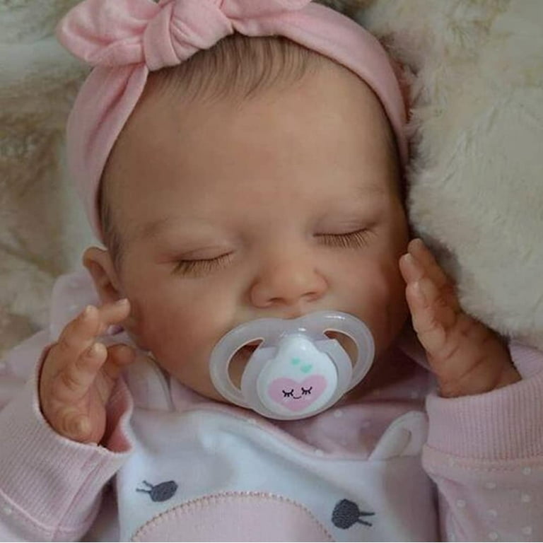 Reborn Baby Dolls, 18 Realistic Newborn Baby Dolls Girl with Soft Vinyl  Silicone Full Body, Lifelike Sleeping Baby Dolls for Girls, Reborn Baby  Doll Gift Set for 3+ Year Old Kids 