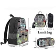 thumbnail image 2 of Game Time Capítulo 3 Critters sonrientes Mochila escolar Conjunto de tres piezas Mochila para estudiantes, 2 of 4